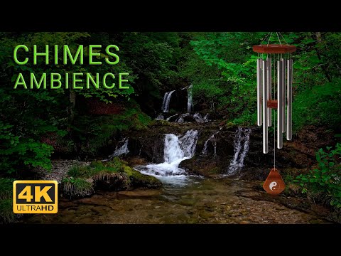Chimes, Thunder, Brook & Wind Ambience ( No Rain ) 10 Hours  Meditation,Sleep,Insomnia,Nature Sounds