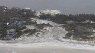 preview picture of video 'Fire Island Breach New Inlet : Sandy 2012'