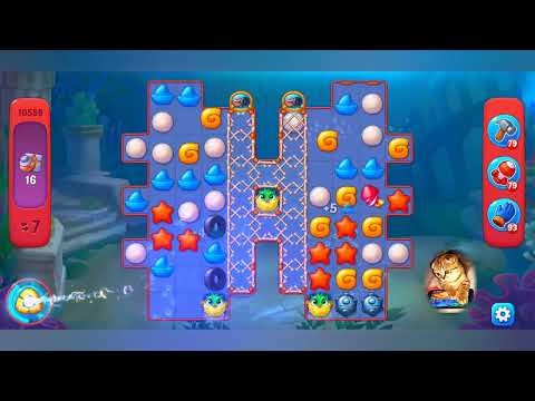 фишдом 2022 # 10559 уровень - прохождение без бустеров # Fishdom,  10559  level - no Boosters.