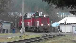 preview picture of video 'Simpson Timber Railroad SW1200 - Shelton, WA'