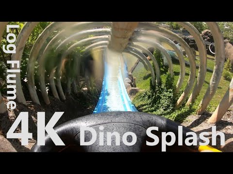 Dino Splash - 4K Onride 2019 - Parc Saint Paul - Interlink LG Log Flume - POV
