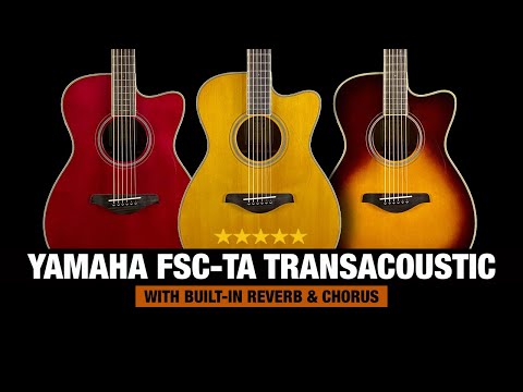 Yamaha FSC-TA TransAcoustic Cutaway Concert Acoustic Electric Guitar, Ruby Red image 3