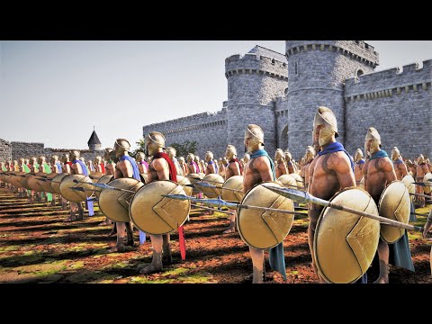 Spartans Castle Being Invaded By Troll Warriors & Zombies - Ultimate Epic Battle Simulator 2