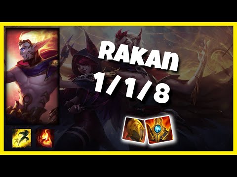 Rakan Challenger Gameplay S11 Replay 11.4 Support (1/1/8) - NA