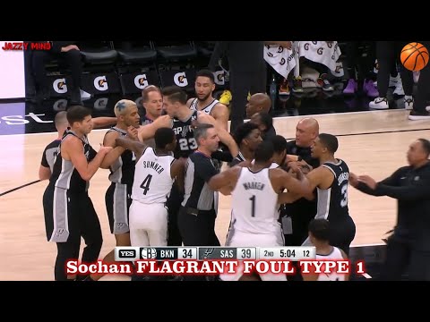 Jeremy Sochan NBA Game No. 39 Brooklyn Nets - San Antonio Spurs (98-106) Full Highlights