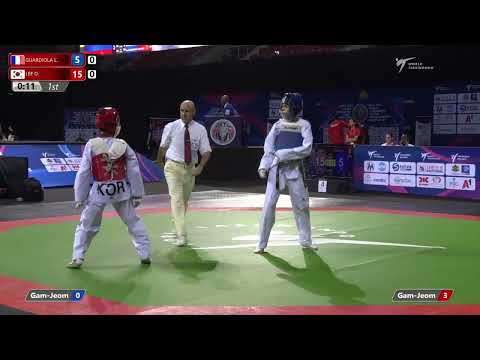 422 Round of 16 Boys  41kg FRA GUARDIOLA Eliot KOR LEE Donggun