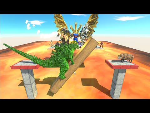 Lava Trap | Who Can Cross The Precarious Bridge? - Animal Revolt Battle Simulator