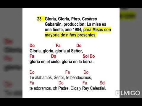 Gloria, Gloria A Dios - Cesáreo Gabaráin