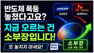 [에디터 PICK] "반도체 폭등 놓쳤다고요? 지금 오르는 건 소부장입니다! 또 놓치지 마세요! " / 머니…