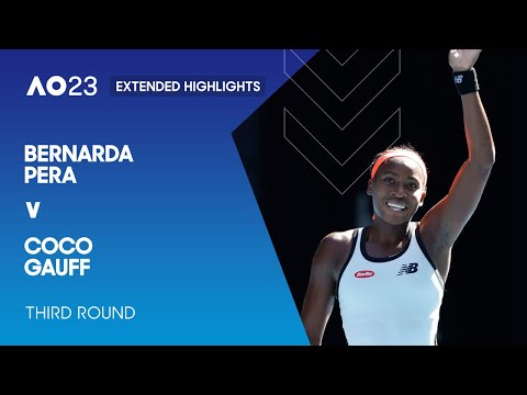 Bernarda Pera v Coco Gauff Extended Highlights | Australian Open 2023 Third Round