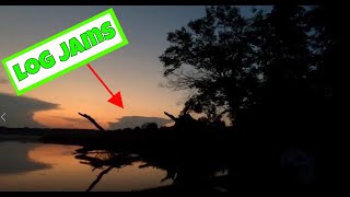 Bouncing Around Log Jams in Search of The Trifecta | James River | Kayak Fishing | Catfishing