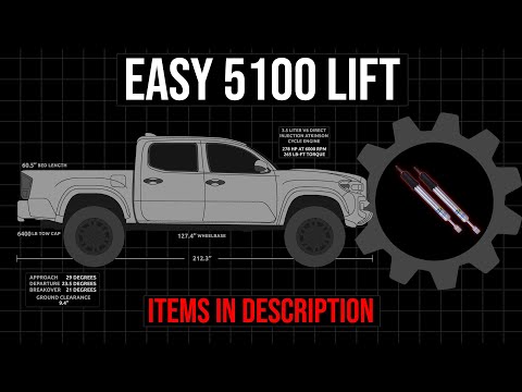 How to EASILY Install Front Shocks (Bilstein 5100 Lift) Tacoma 3rd Gen