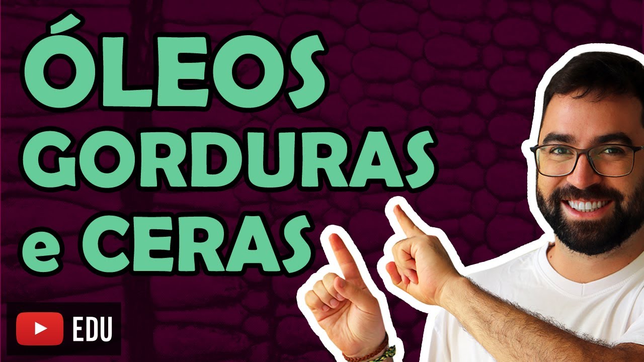 Óleos, Gorduras e Ceras (Lipídios) - 🌟 AULA NOVA SOBRE ESTE ASSUNTO NA DESCRIÇÃO