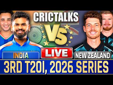 Live: India Vs New Zealand, 3rd T20I, 2026 Series | Live Match Today Score Commentary | CricTalks
