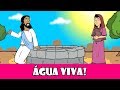 DESENHOS BÍBLICOS ÁGUA VIVA JESUS PEDE ÁGUA À MULHER SAMARITANA