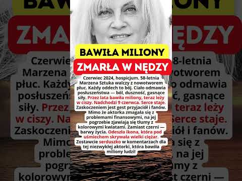 Marzena Kipiel-Sztuka aktorka Swiat według kiepskich pod uśmiechem skrywała wielki ciężar