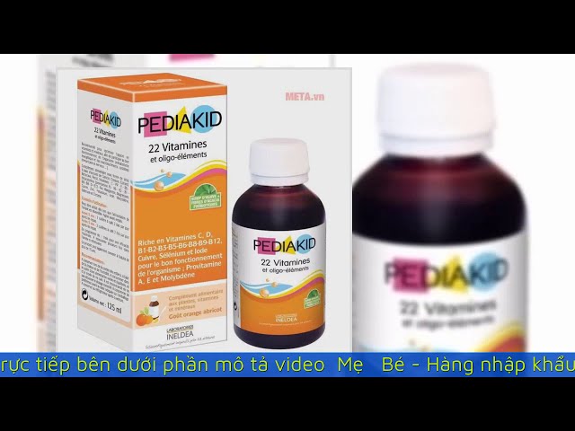 Vídeo relacionado con Pediakid 22 Vitamins and trace elements 125 ml of Ineldea