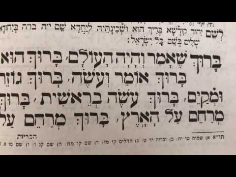 Tefilah 5 Leshem Yichud - Baruch Sheamar - Prayer - Sharchris - תפילה 5 לשם יחוד – ברוך שאמר – שחרית