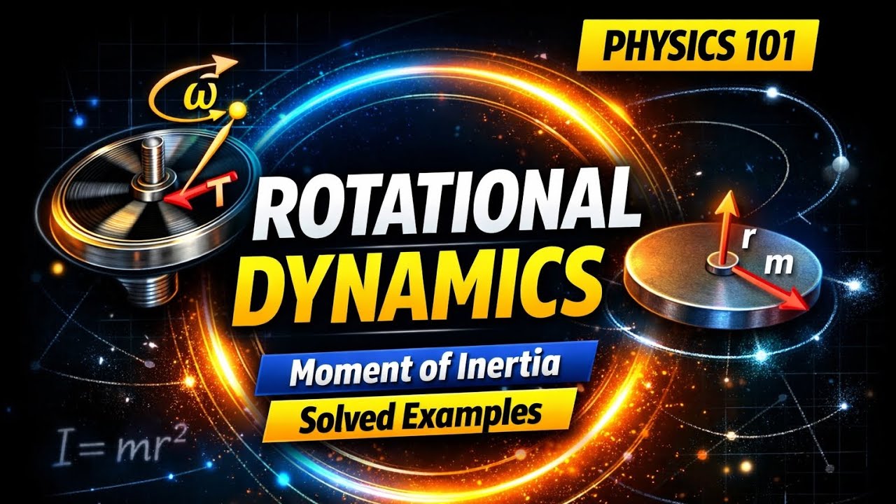Physics 101 – Rotational Dynamics Made Easy | 5 Solved Examples