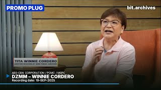 DZMM - Winnie Cordero Plug [19-SEP-2025]