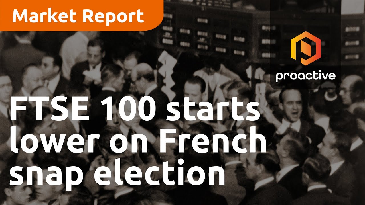 FTSE 100 starts the week lower on French snap election; Ashtead mulls move to US - Market Report