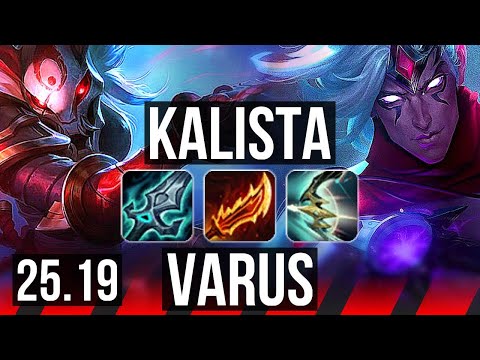 KALISTA vs VARUS (TOP) | EUW Master | 25.19