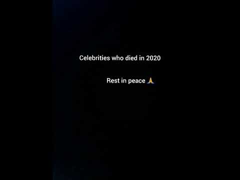 celebrities who died in 2020 #2020 #kobebryant  #chadwickboseman  #popsmoke  #shorts #fyp