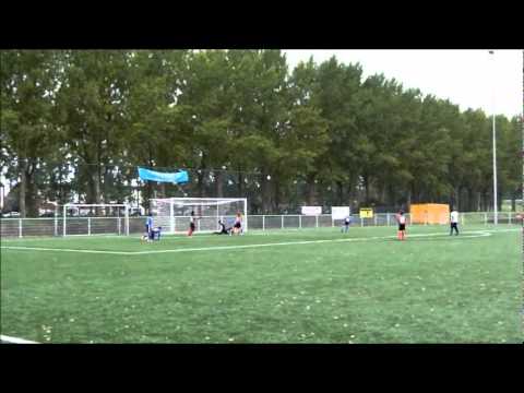 Kay Hilverink, 11 jaar, wedstrijd Almere City FC D2 - Zuidvogels