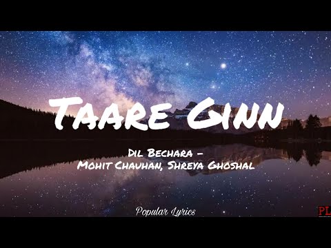Taare Ginn - Dil Bechara (Lyrics)