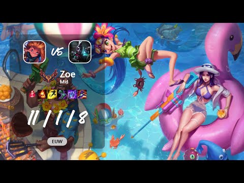 Zoe Mid vs Ekko - EUW GrandMaster Patch 13.10