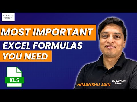 Top 10 Most Important Excel Formulae for Financial Analysts | The Wall Street School