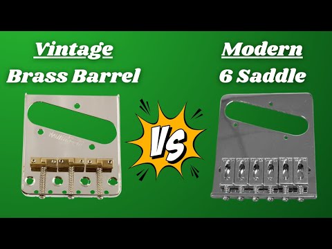 Telecaster 6-Saddle vs Brass Barrel Saddle (No Talking)