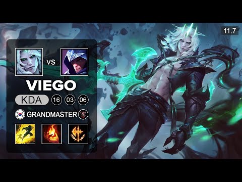Viego Mid vs Talon - KR Grandmaster Patch 11.7