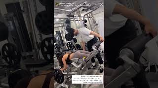 インスタ美女(@kana_melia) ジム トレーニング動画 #shorts