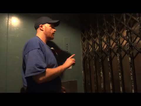 Riding the manual Haughton freight elevator @ 339 East Ave  w/ TJS468.