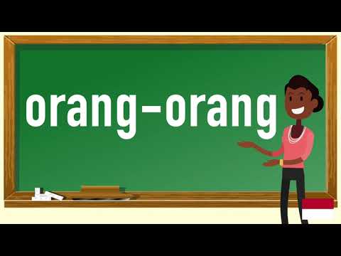 How to pronounce orang-orang  in Indonesian