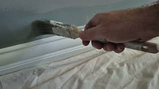 Painting a straight line ontop of baseboards 