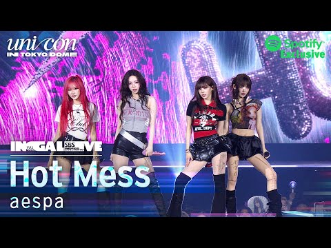 [Spotify Exclusive] aespa 에스파 'Hot Mess (Japanese ver.)' | SBS INKIGAYO UNICON in TOKYO DOME