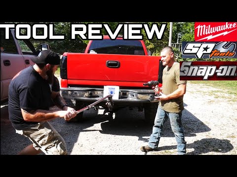 1/2 Electric Impact Vs Tow hitch on a Duramax! Snap-on Milwaukee SP Tools