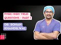 FMGE Surgery High Yield MCQ's - Part 1 | Dr. Rohan Khandelwal | #fmge