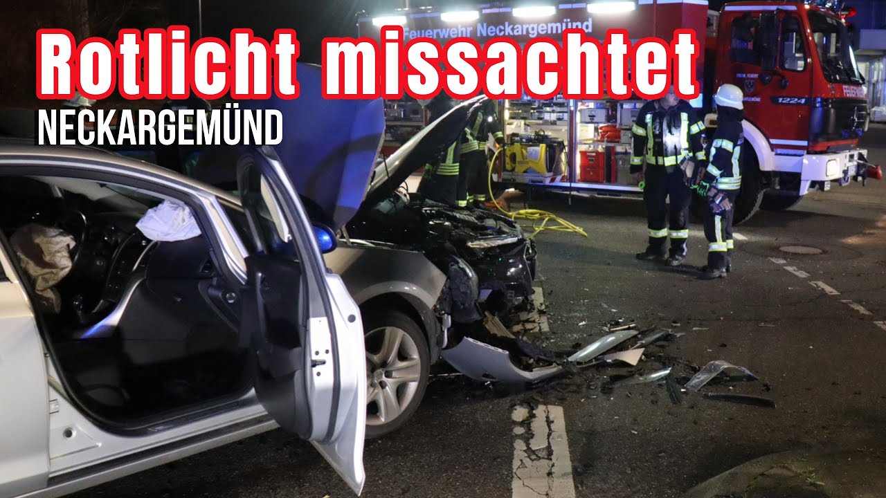 Rotlicht übersehen: Verkehrsunfall auf der B 45 bei Neckargemünd – Polizei bittet um Hinweise