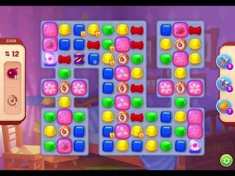 HomeScapes Level 6308 no boosters (13 moves)