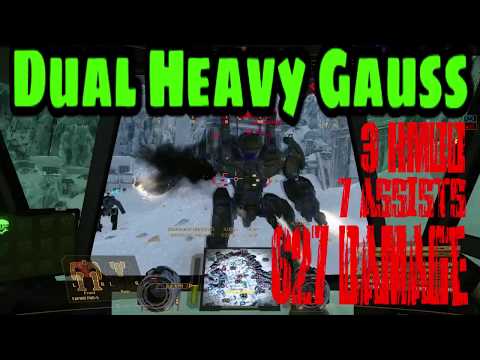 MWO Quickplay | Fafnir (FNR-5) | duel heavy gauss (3 kmdd and 627 damage)