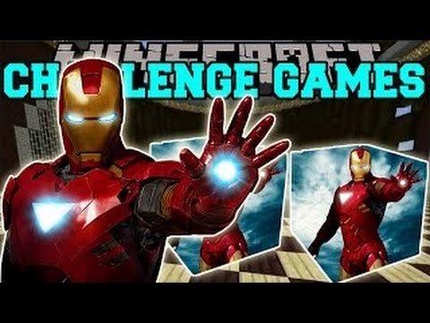 PopularMMOs Pat and Jen Minecraft: IRON MAN CHALLENGE GAMES Lucky Block Mod Modded Mini Ga