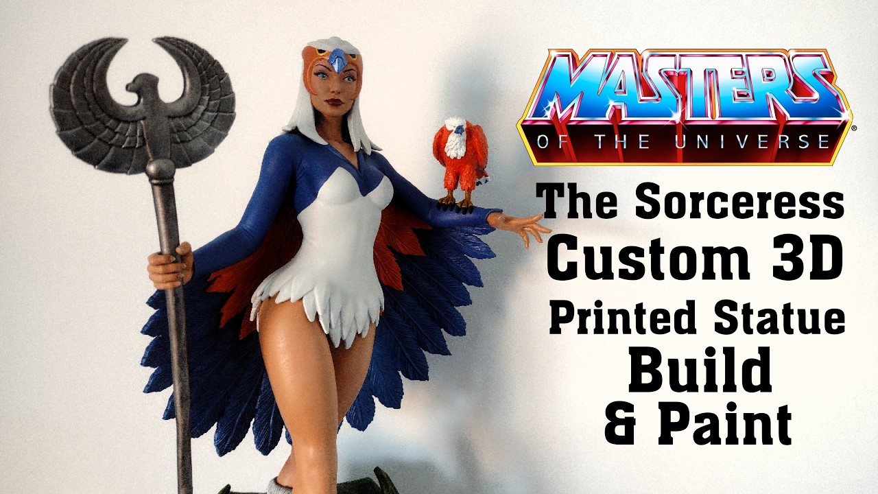 The Sorceress - Masters of the Universe - How to paint a custom 3D Printed Statue