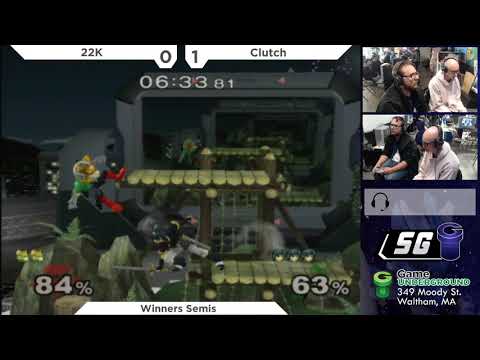 SG 22.7 SSBM - 22K (Sheik, Fox) vs. Clutch (Marth) - Melee WSF