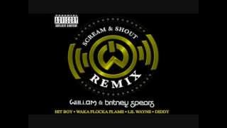 Scream &amp; Shout (Remix HQ Lyrics)- will.i.am ft Britney Spears,Lil Wayne,Diddy,Waka Flocka Flame