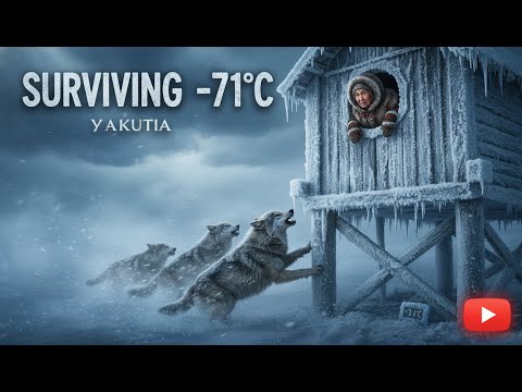 Frozen Widow's 5-Meter Stilt Cabin Attacked by Wolves in -71°C Yakutia Blizzard