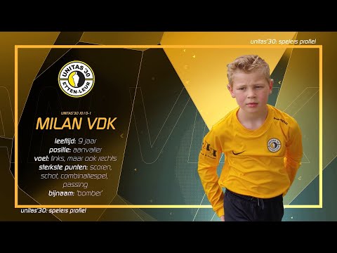 Milan vdK I Unitas'30 I jeugd voetbal I Skills & Goals I 18/19/20