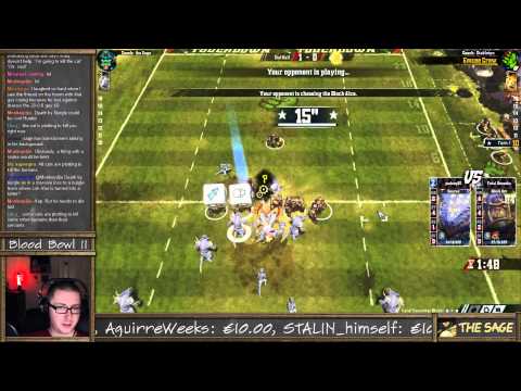 Lizardman game 60 vs Orcs; my first legend on BB2! (the Sage plays Blood Bowl 2)